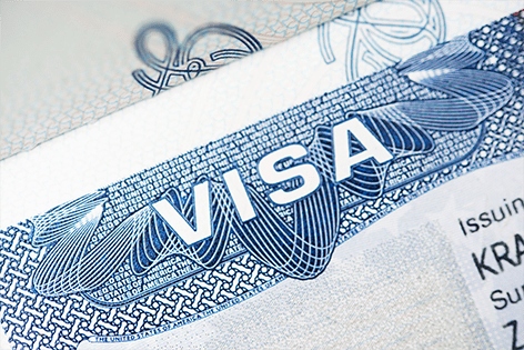 Passport and immigration paperwork for international travel